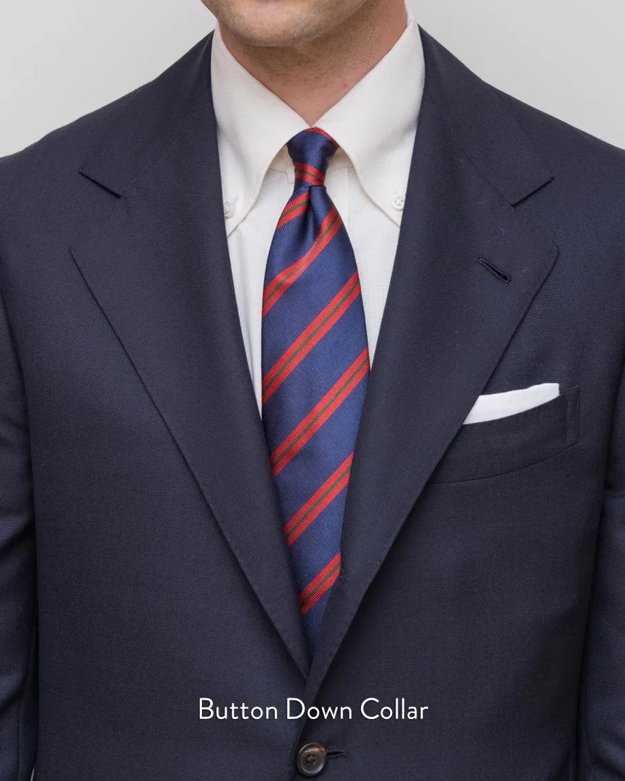 Thomas Mason Blue Navy Tattersall Check