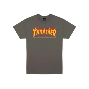Thrasher Flame T-Shirt Charcoal