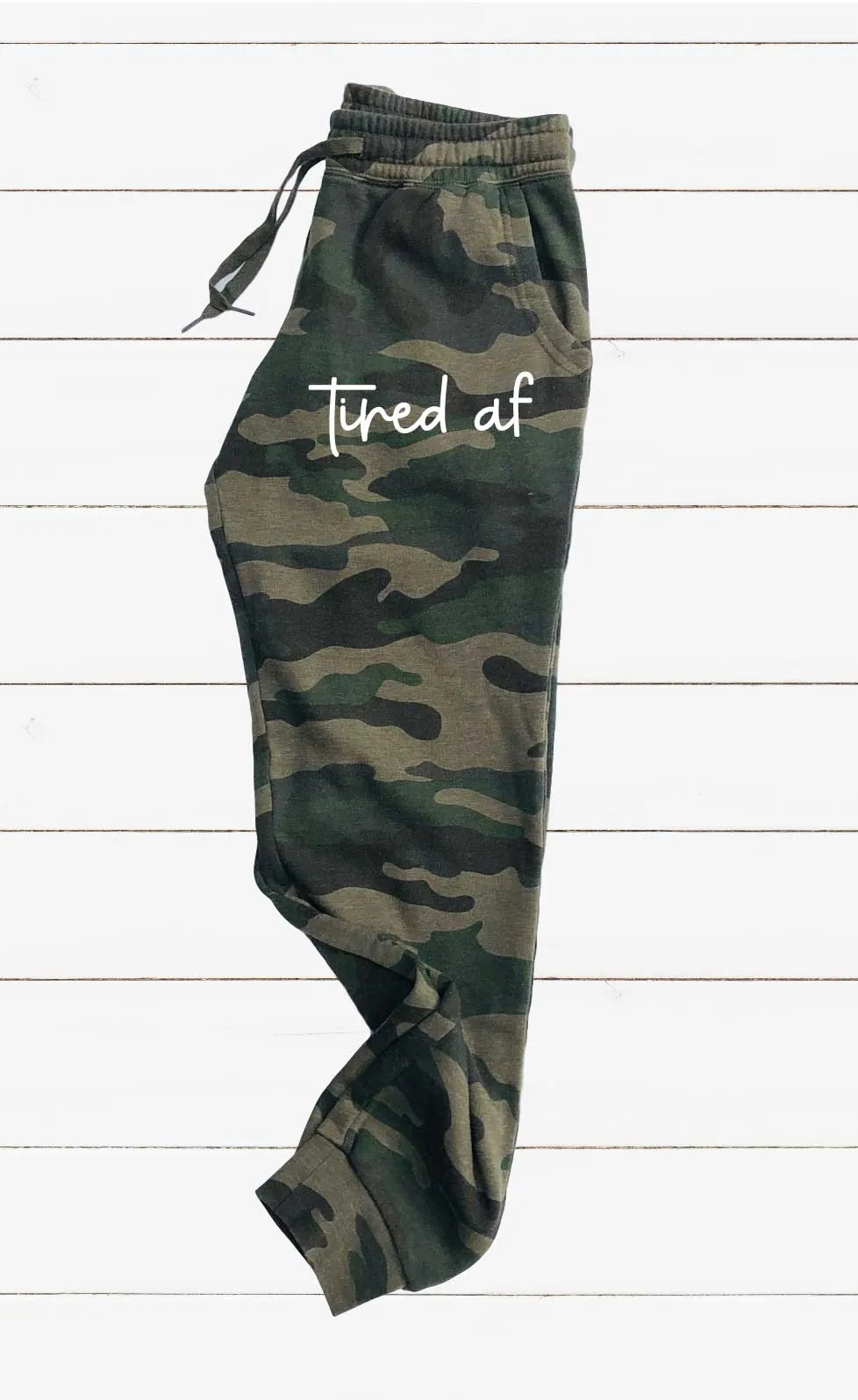 Tired AF Graphic Women's Soft Washed Sweatpants