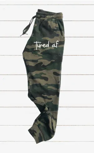 Tired AF Graphic Women's Soft Washed Sweatpants