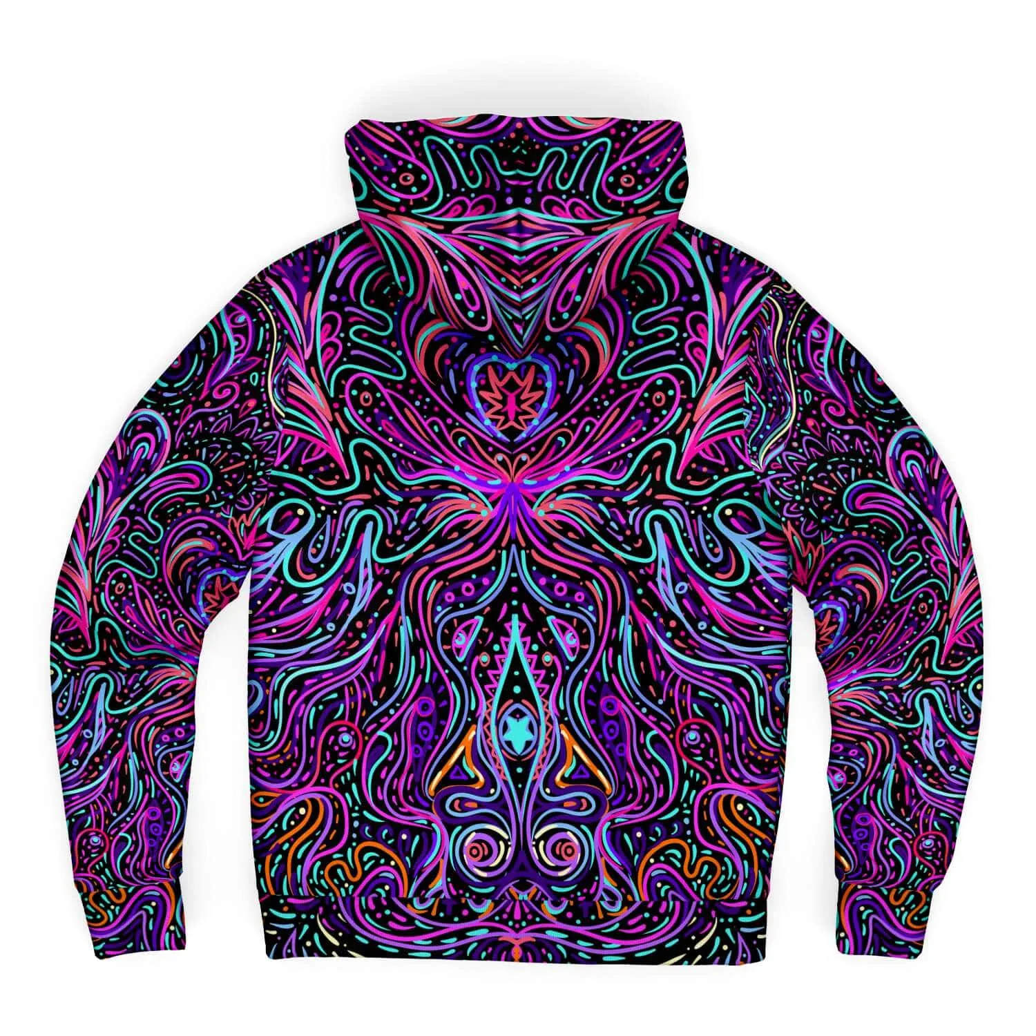 Trippy Psychedelic Purple Pink | Zip Up Hoodie