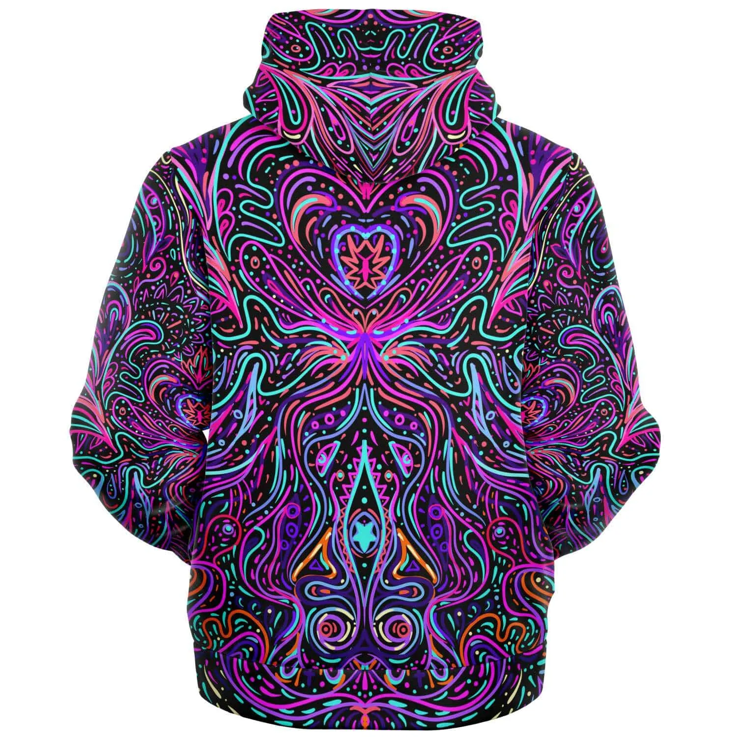 Trippy Psychedelic Purple Pink | Zip Up Hoodie