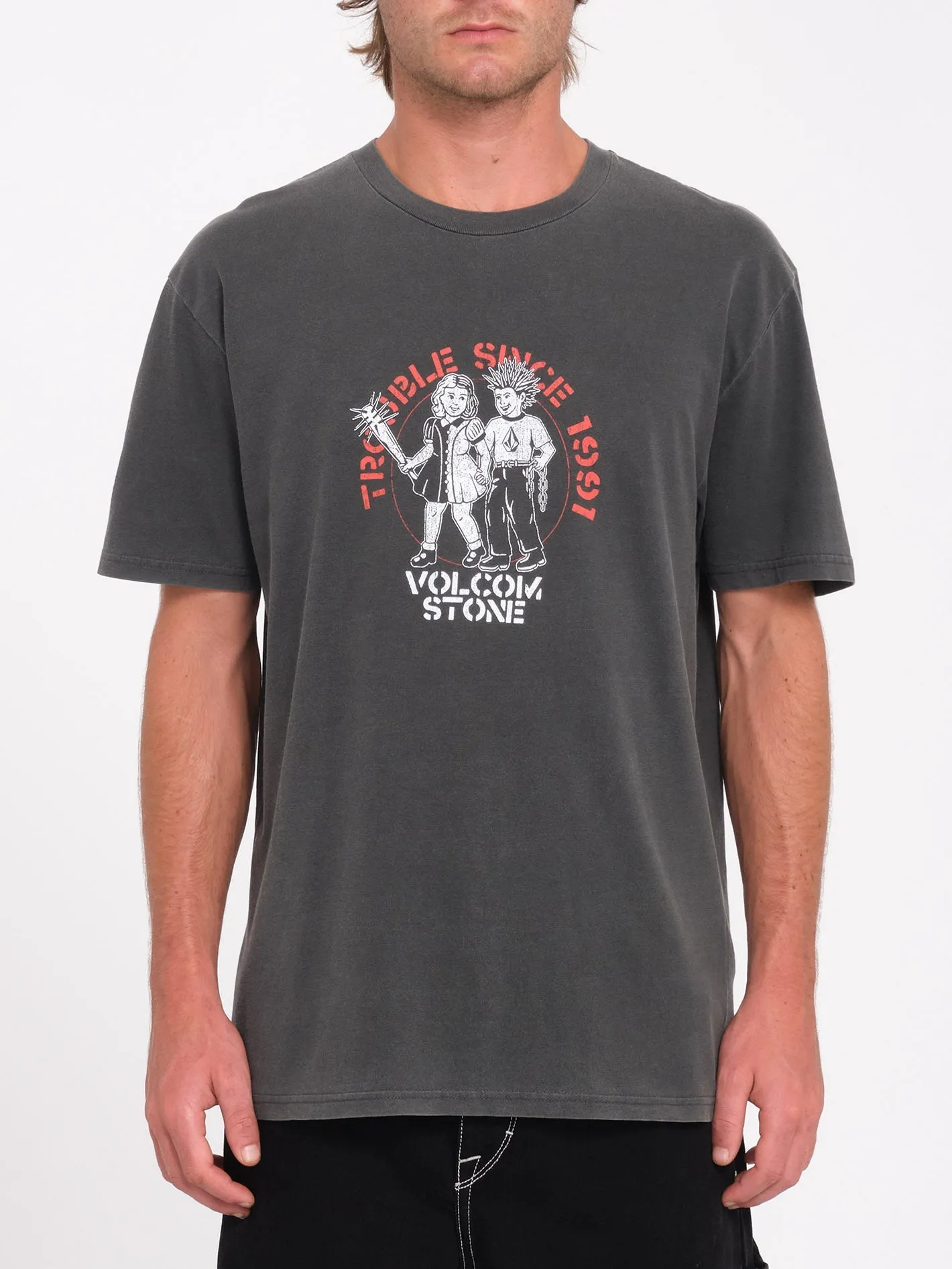 Trouble Couple T-Shirt- Black