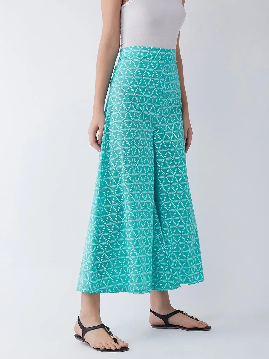 Turquoise Blue Culottes