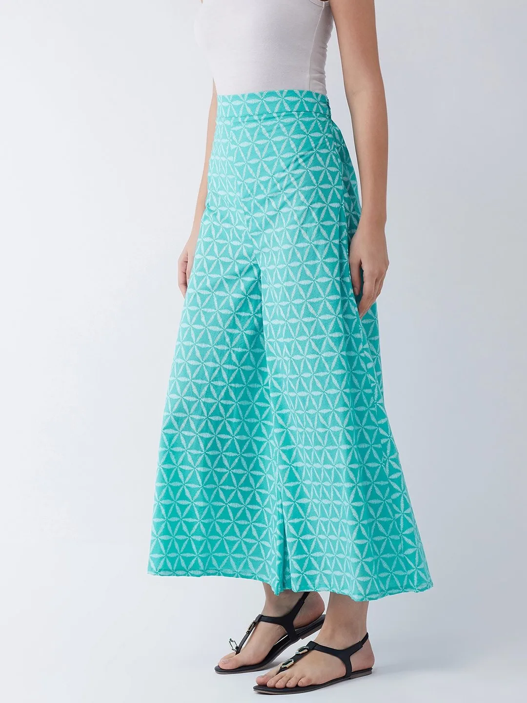 Turquoise Blue Culottes