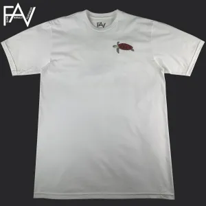 Turtle - White Organic Heavyweight T-Shirt