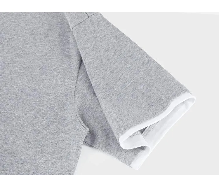 Two-piece Round Neck T-shirt