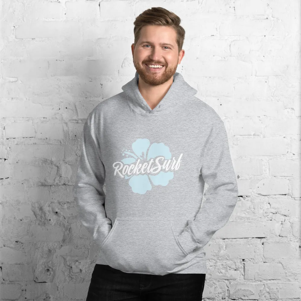Unisex Hoodie Blue Flower