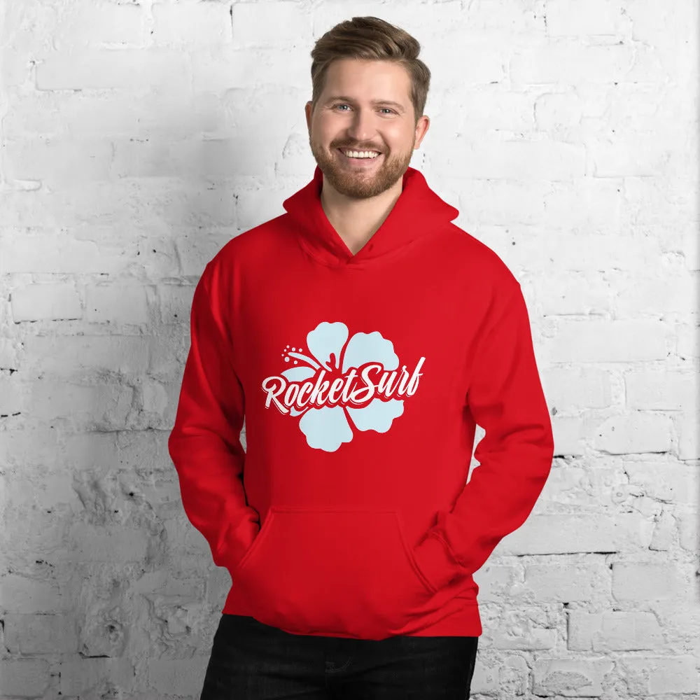 Unisex Hoodie Blue Flower