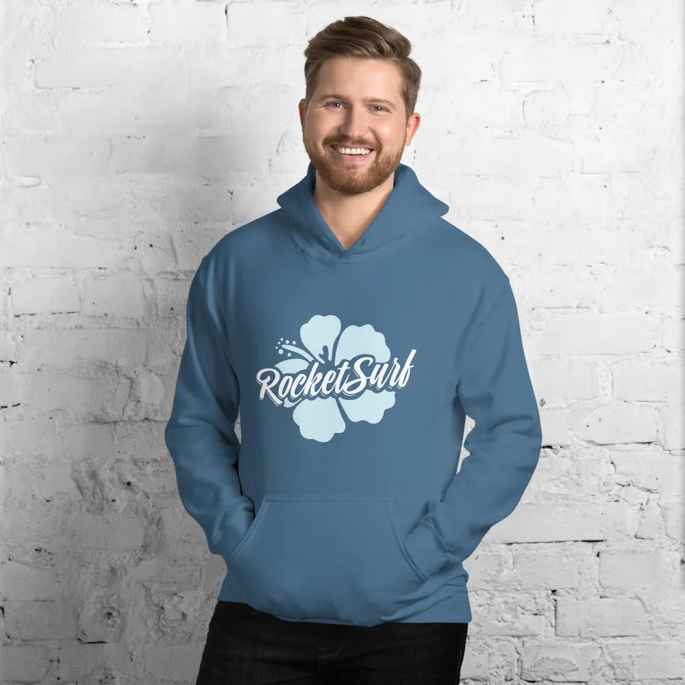 Unisex Hoodie Blue Flower