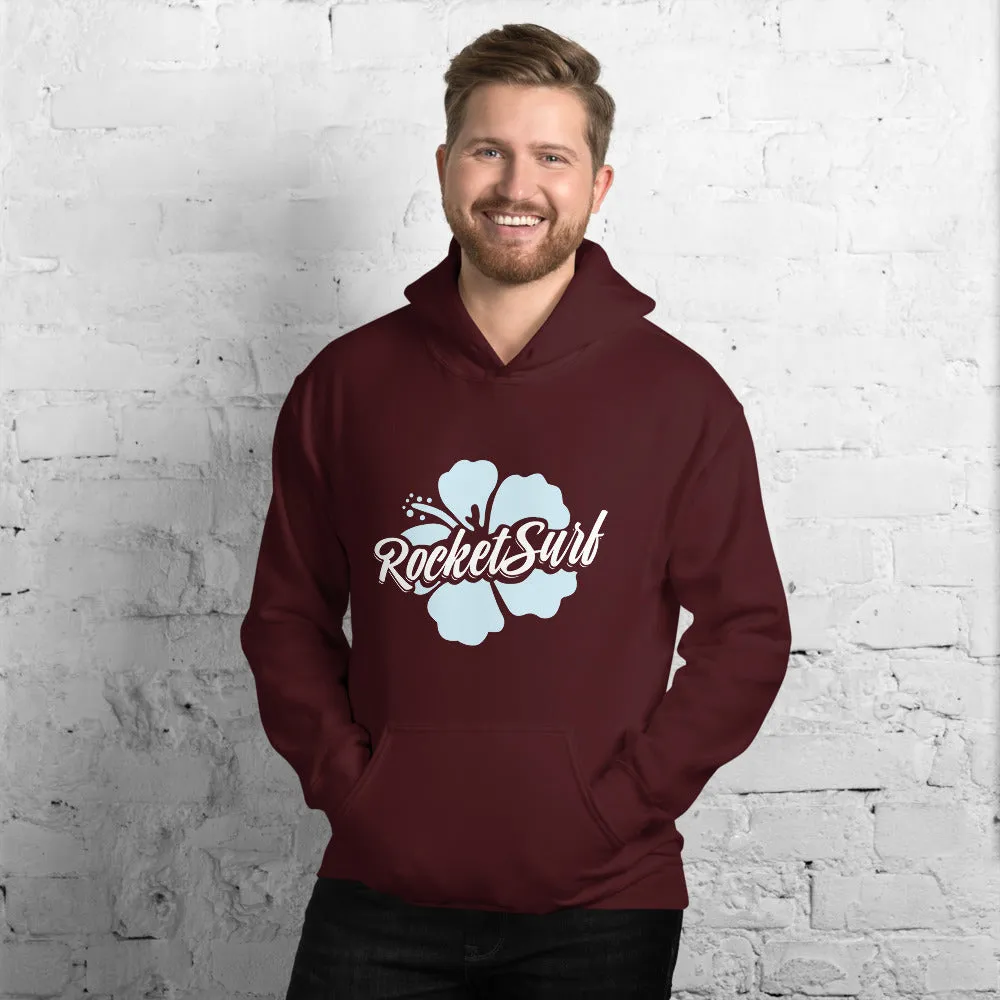Unisex Hoodie Blue Flower