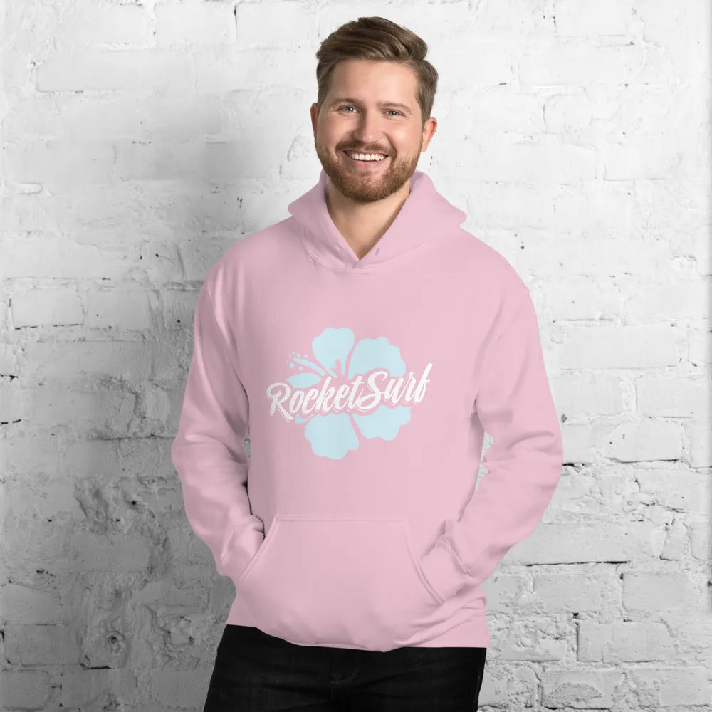 Unisex Hoodie Blue Flower
