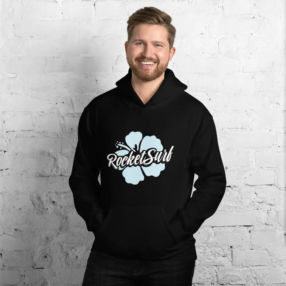 Unisex Hoodie Blue Flower