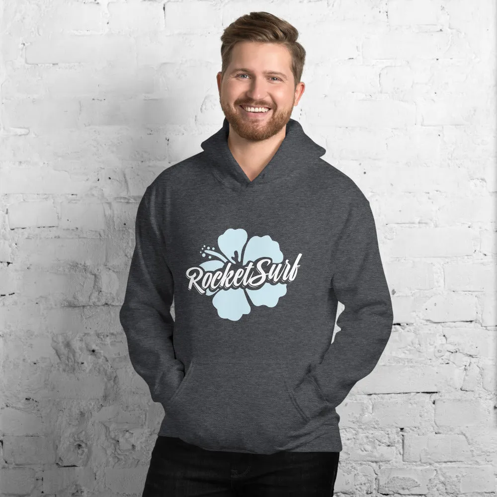 Unisex Hoodie Blue Flower