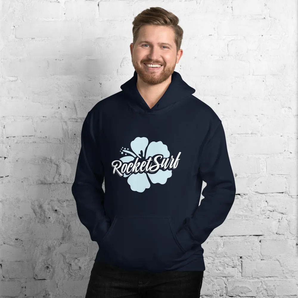 Unisex Hoodie Blue Flower