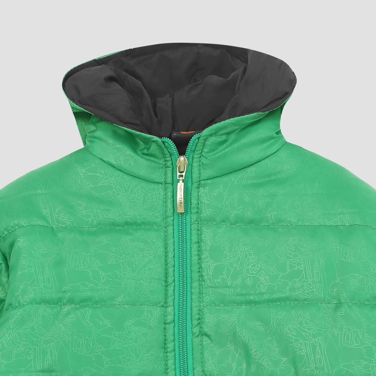 Unisex Kids Premium Quality Puffer Zipper Hoodie Jacket