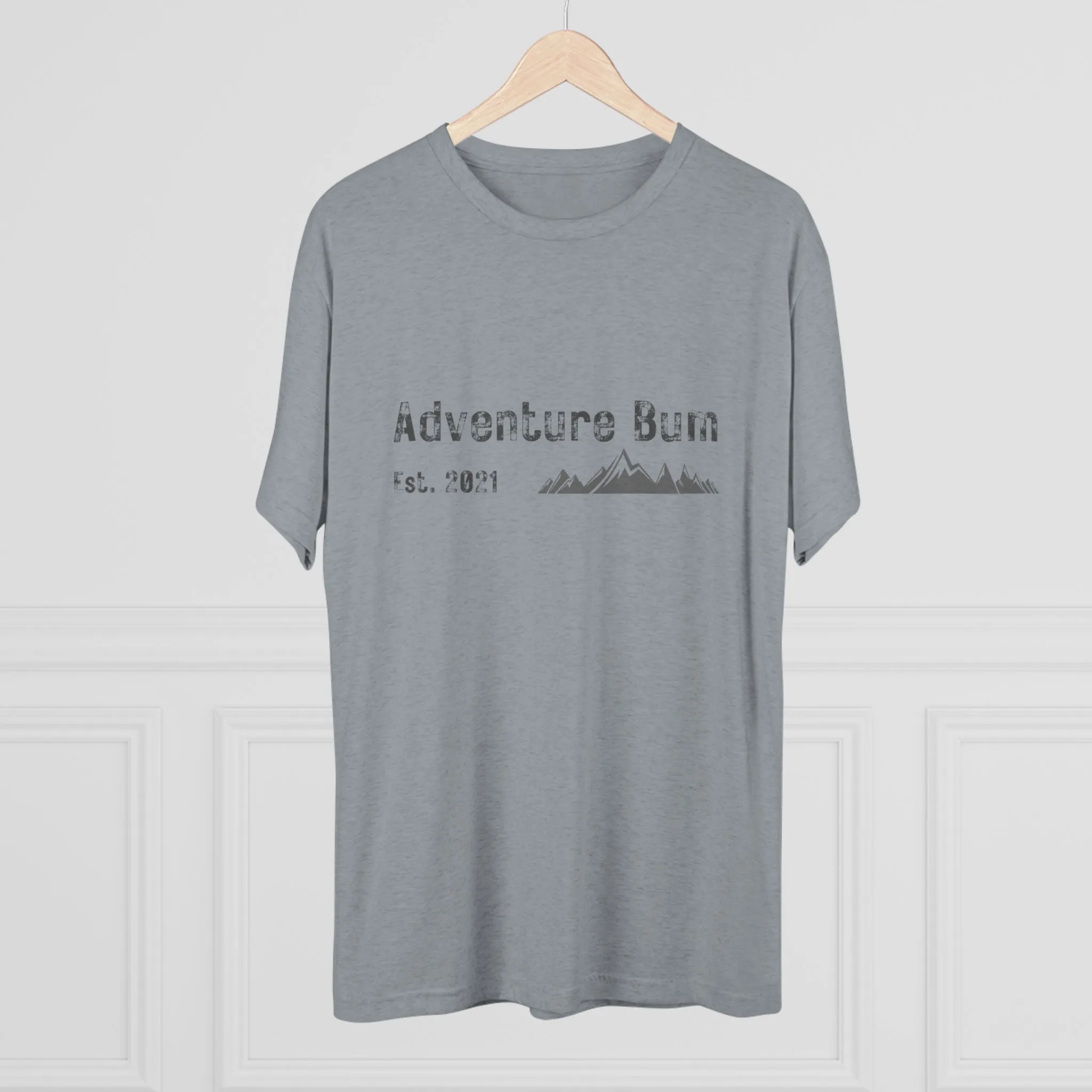 Unisex Tri-Blend Crew Tee - Classic Adventure Bum Insignia