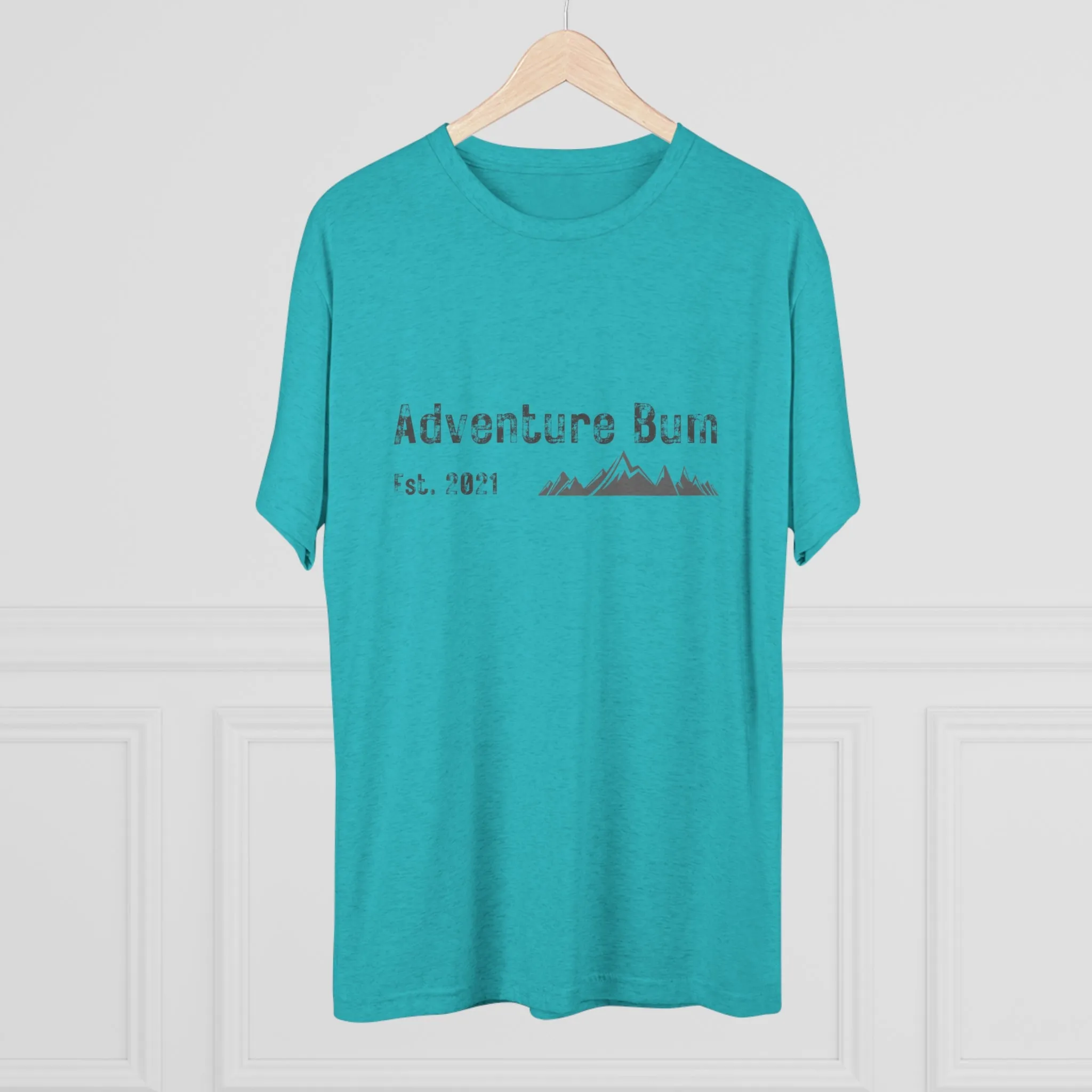 Unisex Tri-Blend Crew Tee - Classic Adventure Bum Insignia