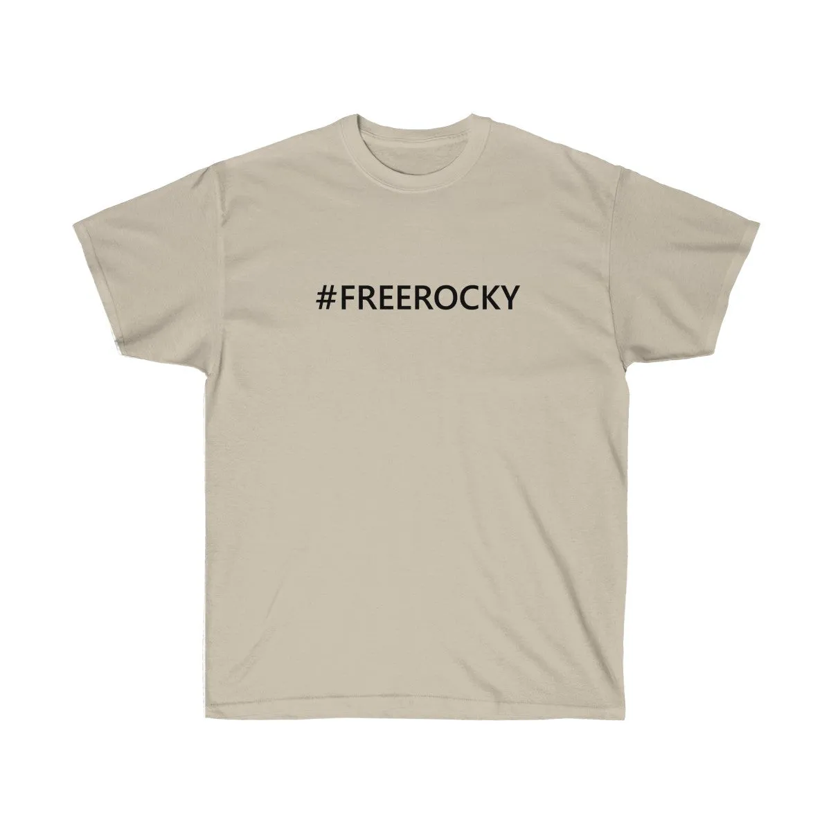 Unisex Ultra Cotton Tee #FREEROCKY T-Shirt