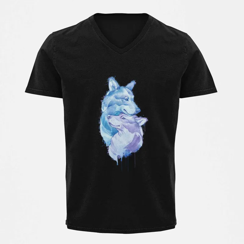 V Neck T-Shirt (Men) - Snugglebugs (5 Colours)