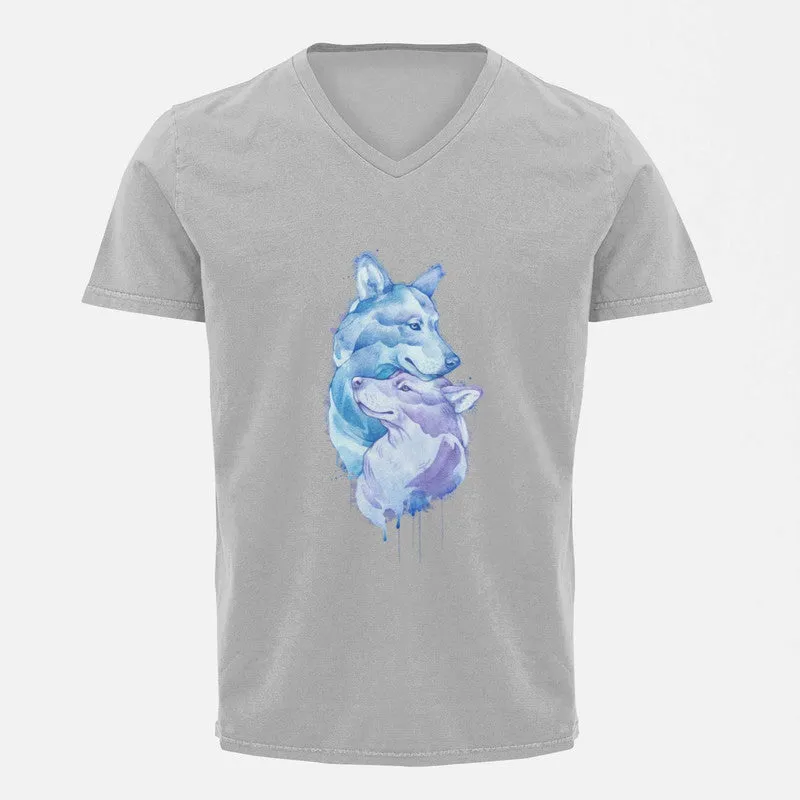 V Neck T-Shirt (Men) - Snugglebugs (5 Colours)
