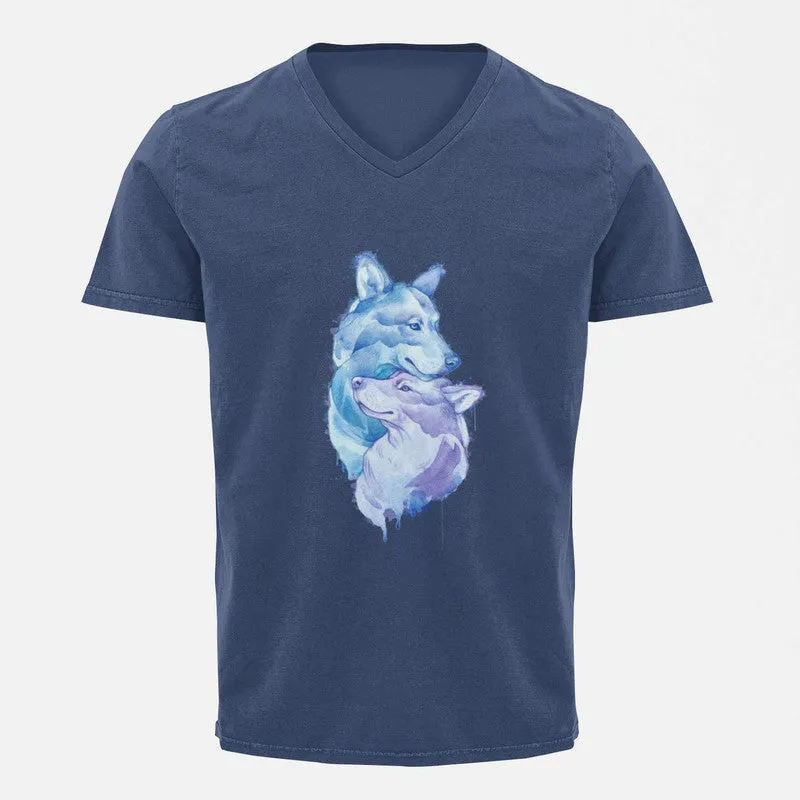 V Neck T-Shirt (Men) - Snugglebugs (5 Colours)