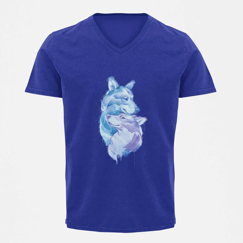 V Neck T-Shirt (Men) - Snugglebugs (5 Colours)