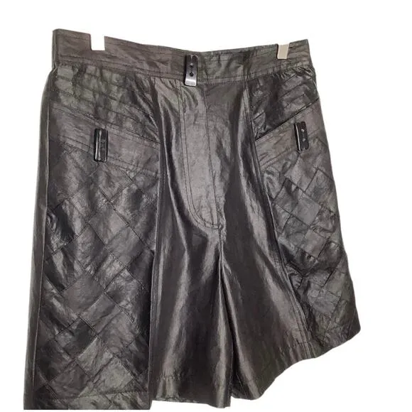 Vera Cristina Brown Silk Shorts Tank Top Set Medium 10
