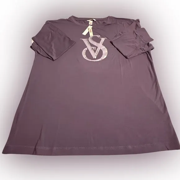 Victoria’s Secret Brushed Modal Sleep Shirt &amp; Bike Shorts Set. 2 Piece Set NWT