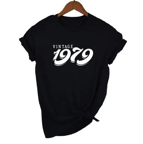 Vintage 1979 Birthday T-Shirt  | 45th Birthday Gift | Short Sleeve
