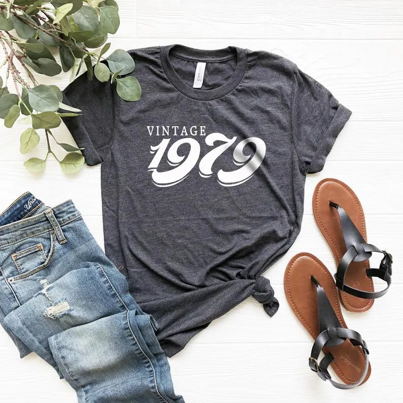 Vintage 1979 Birthday T-Shirt  | 45th Birthday Gift | Short Sleeve