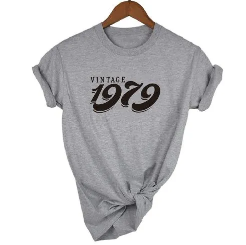 Vintage 1979 Birthday T-Shirt  | 45th Birthday Gift | Short Sleeve