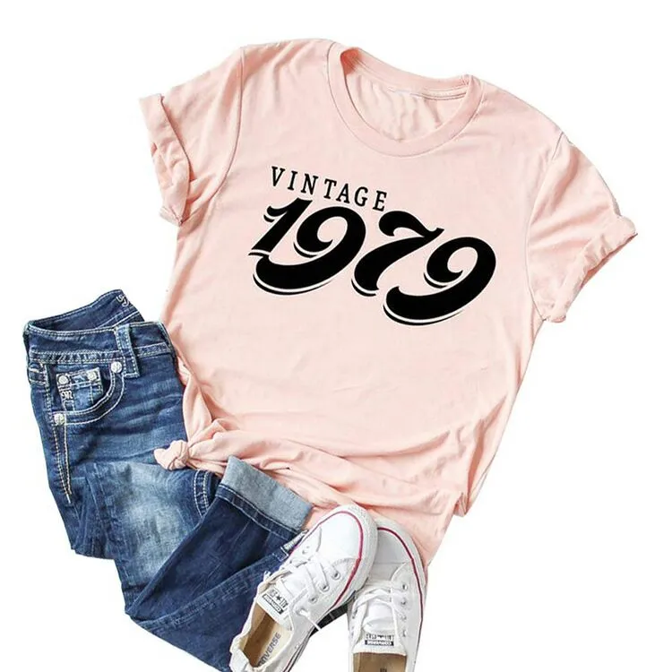 Vintage 1979 Birthday T-Shirt  | 45th Birthday Gift | Short Sleeve
