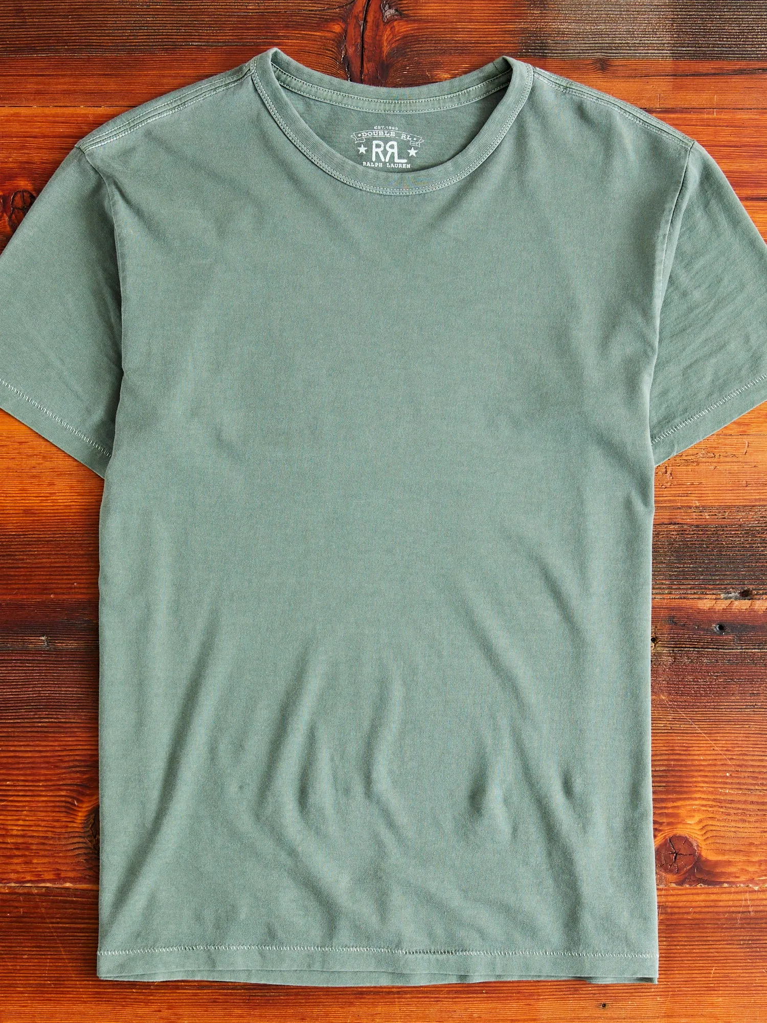 Vintage Knit T-Shirt in Forest Green