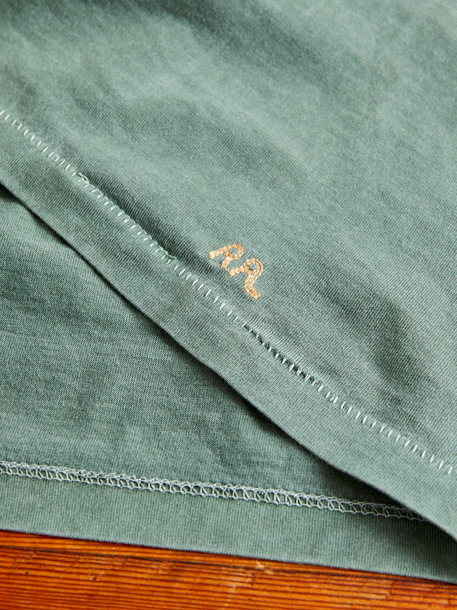Vintage Knit T-Shirt in Forest Green