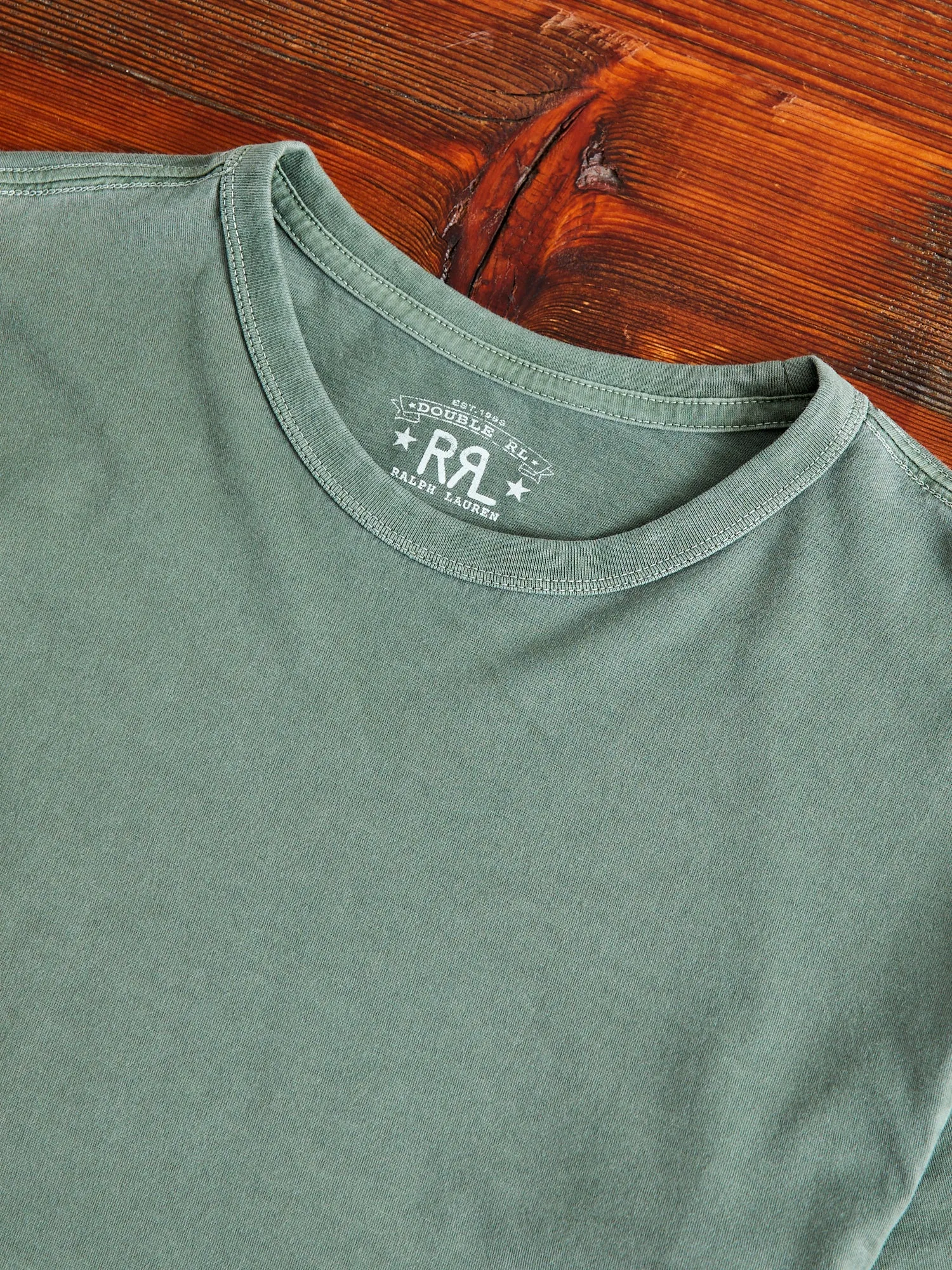 Vintage Knit T-Shirt in Forest Green