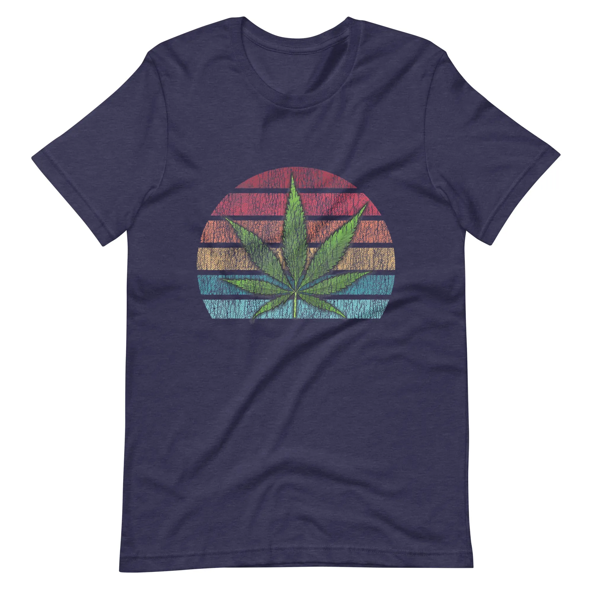 Vintage-Marijuana-Weed-Cannabis-Leaf-Retro-Stoner-Unisex t-shirt