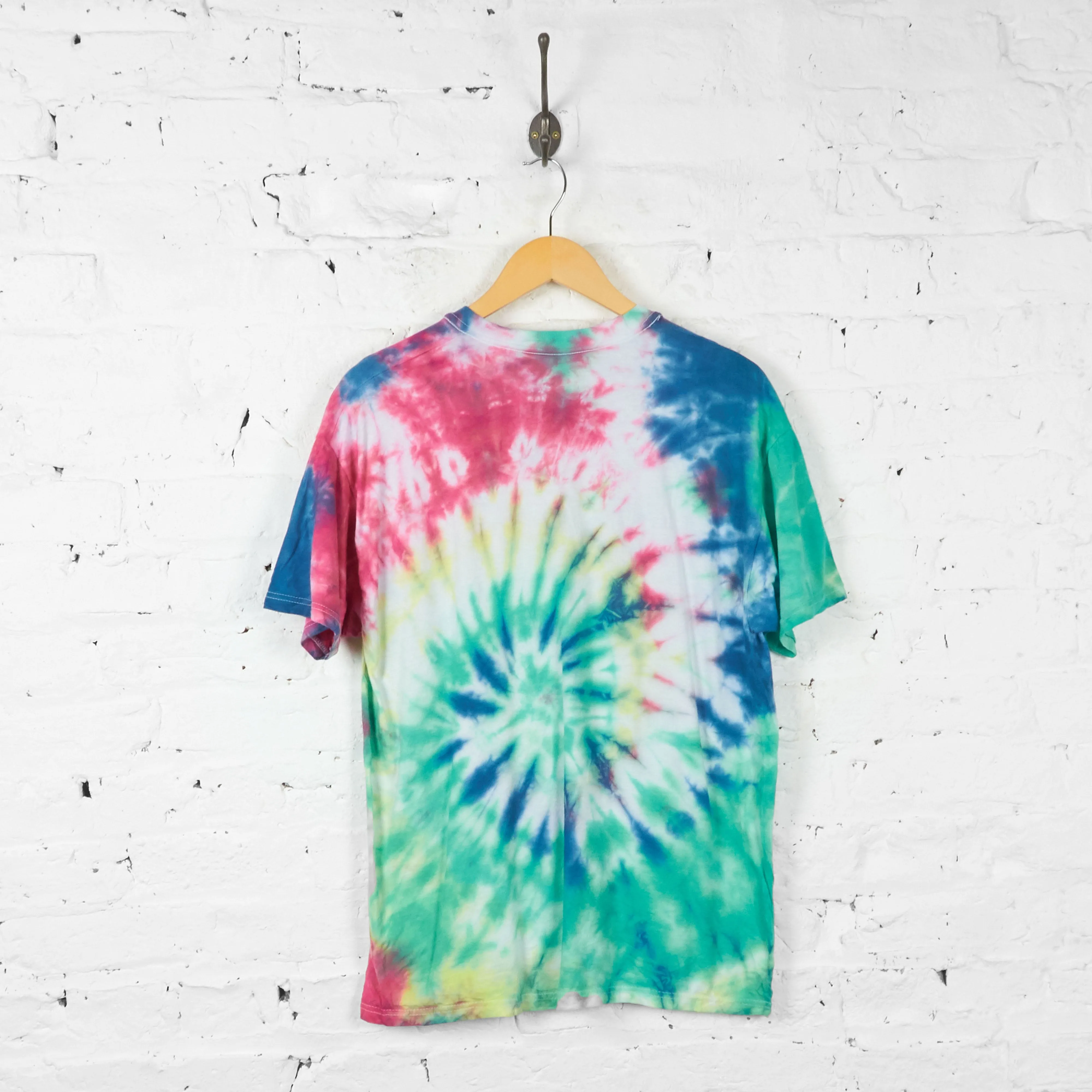 Vintage Tie Dye T-shirt - Blue - L