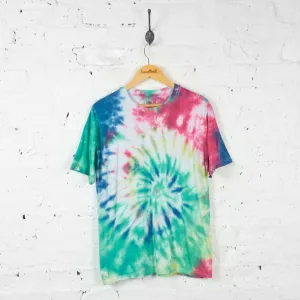 Vintage Tie Dye T-shirt - Blue - L