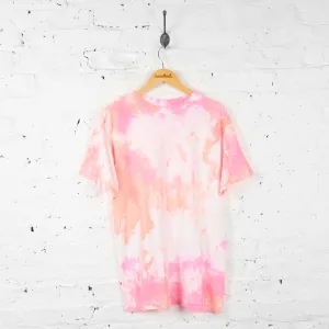 Vintage Tie Dye T-shirt - Pink - L