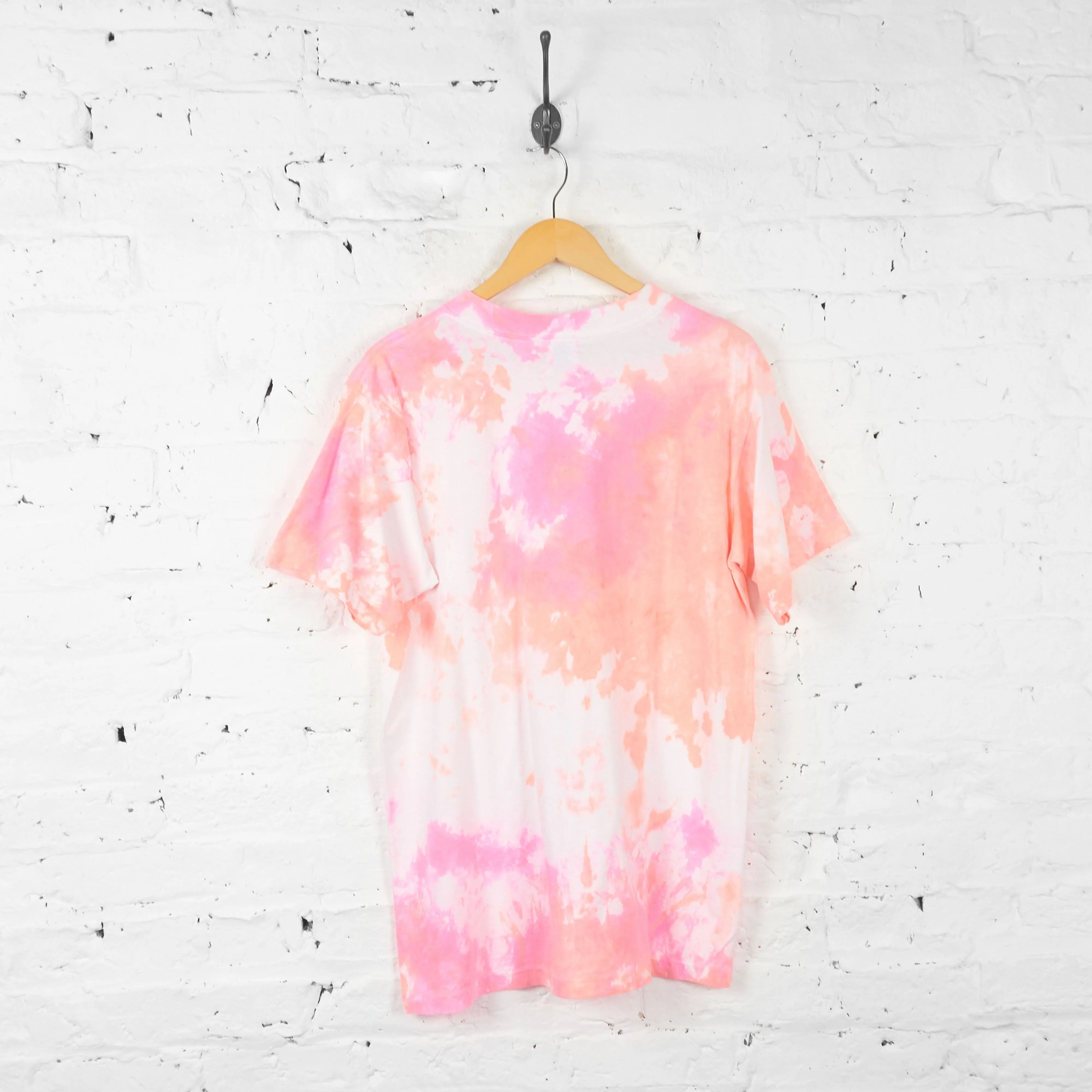 Vintage Tie Dye T-shirt - Pink - L