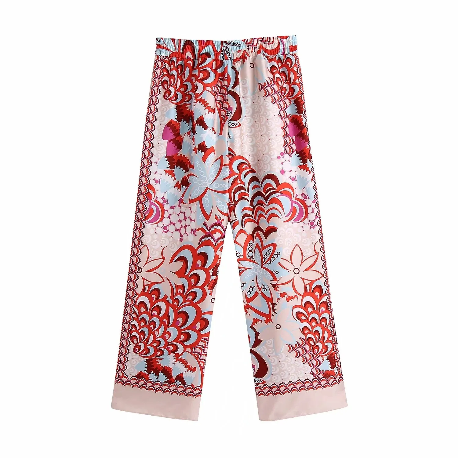Vintage Totem Floral Print Women Shirt Hot Shorts Casual Sets 2021 Spring Summer Single Breasted Chic Clothes Streetwear