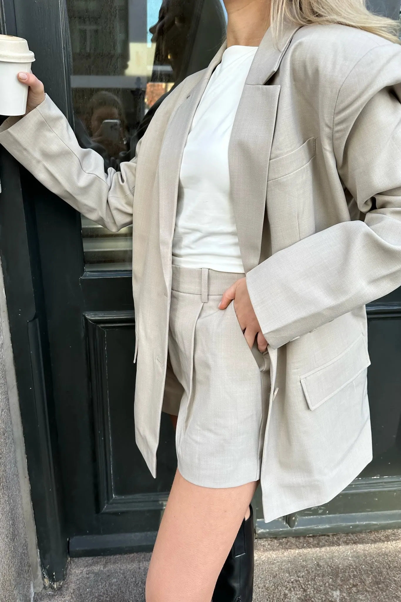VMMathilde Oversized Blazer - Beige