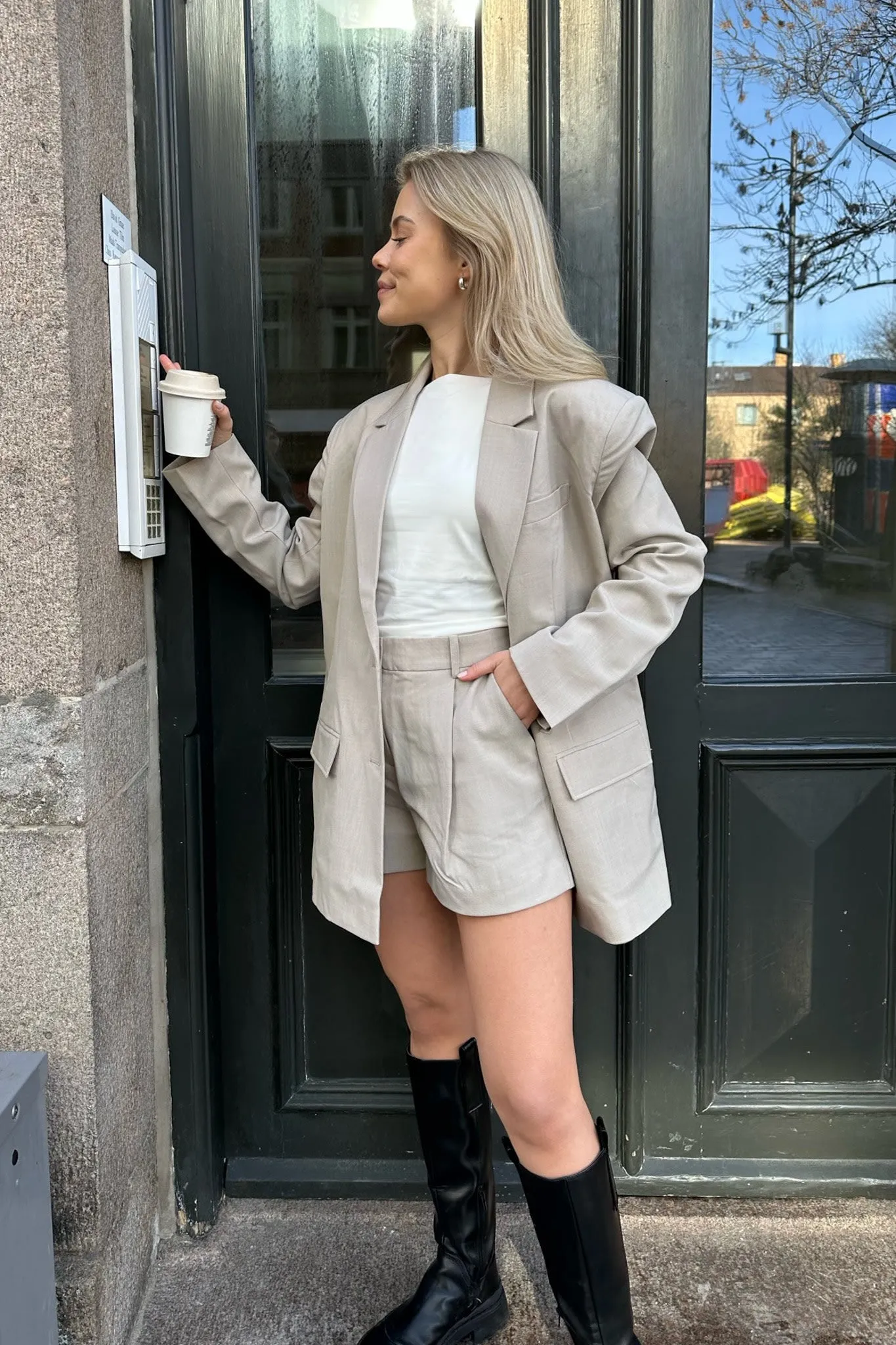 VMMathilde Oversized Blazer - Beige