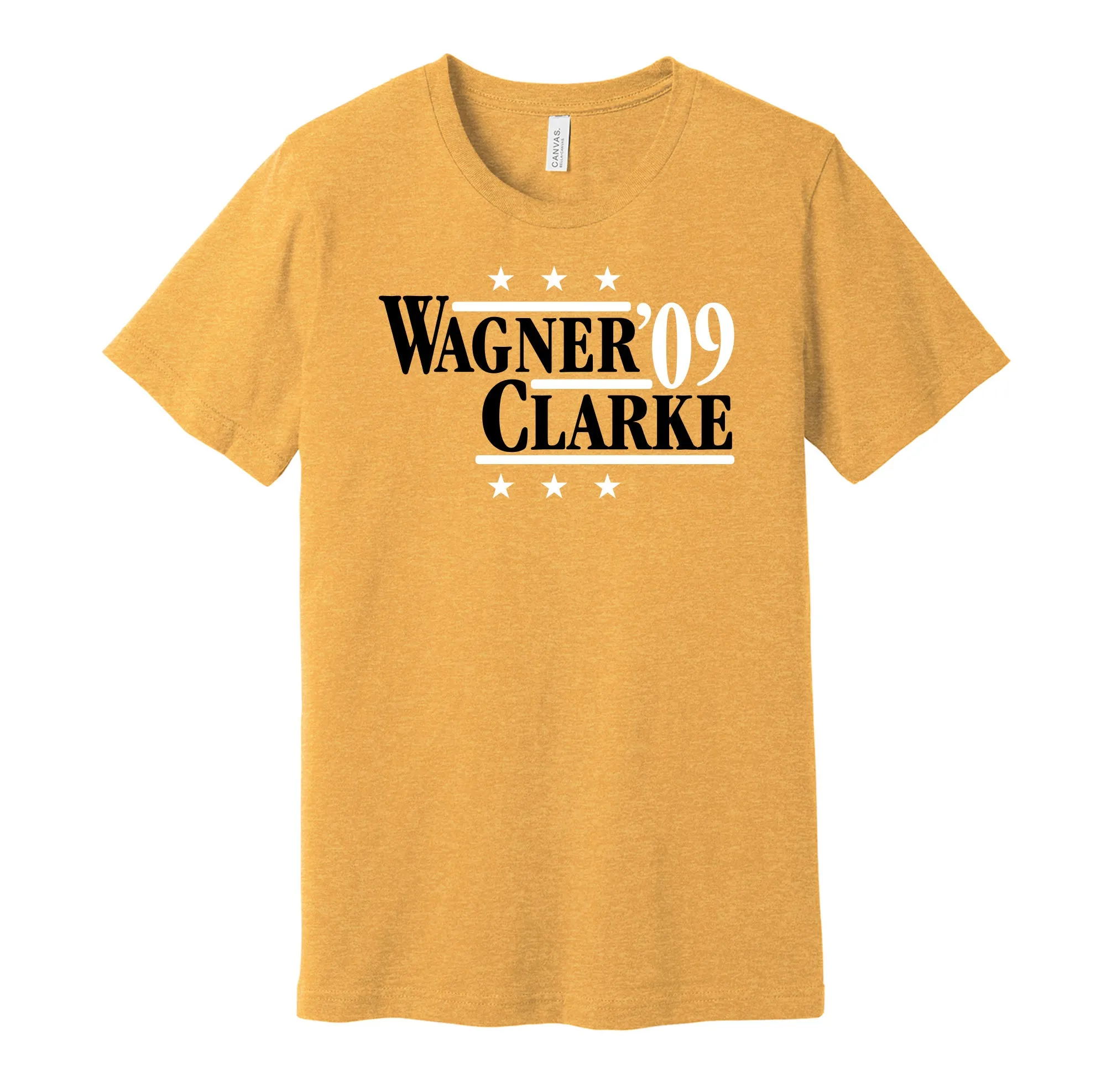 Wagner & Clarke '09 - Pittsburgh Baseball Legends Political Campaign Parody T-Shirt - Hyper Than Hype Shirts