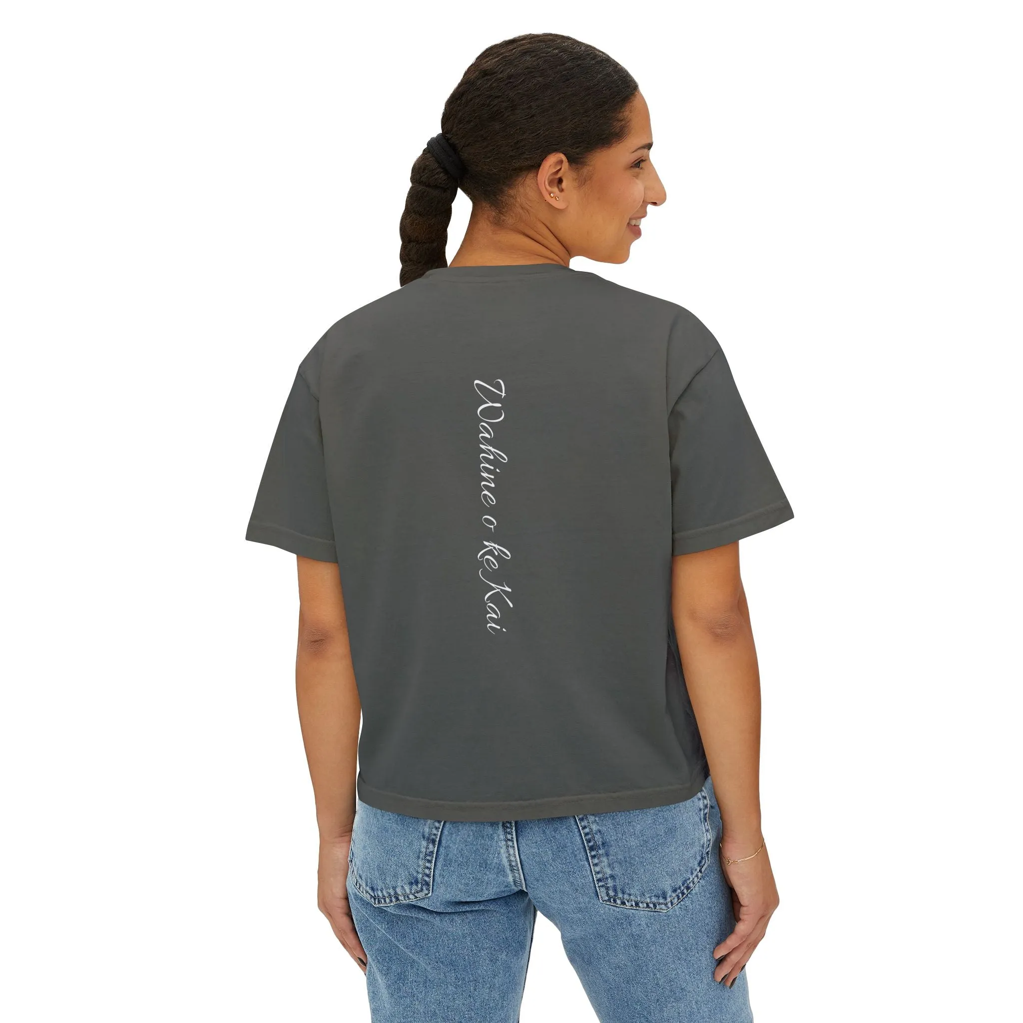 Wahine Quilt Boarder Boxy Tee