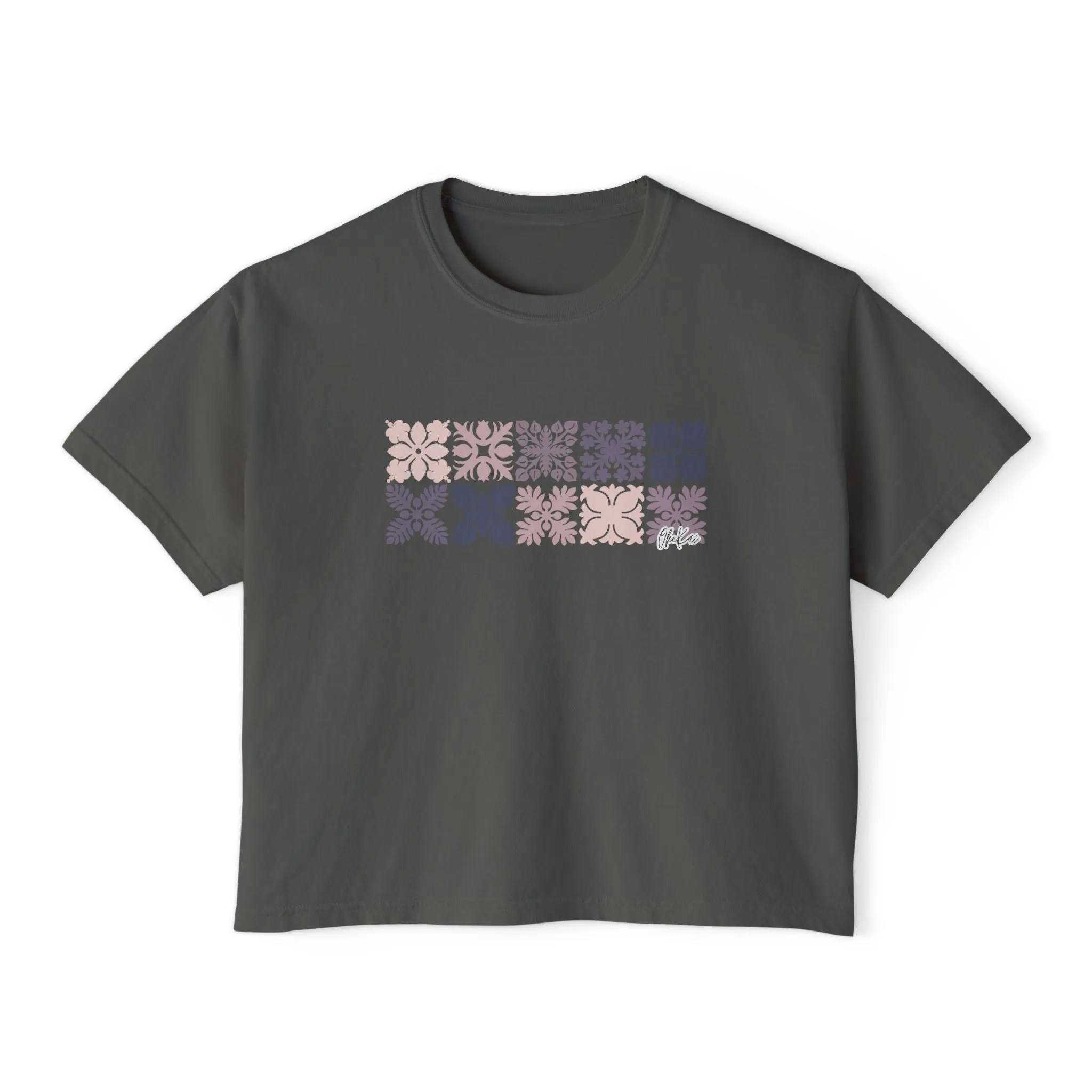 Wahine Quilt Boarder Boxy Tee