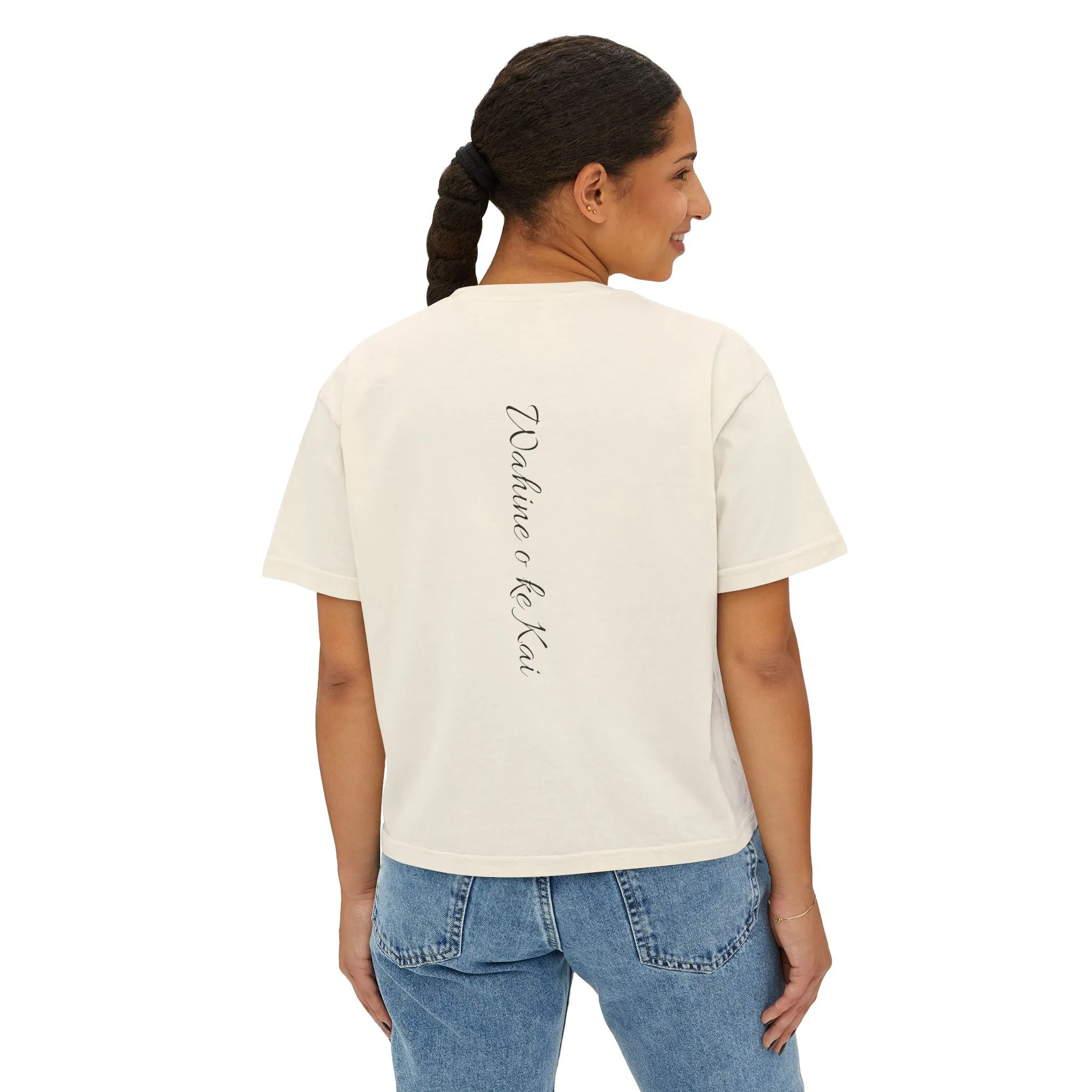 Wahine Quilt Boarder Boxy Tee