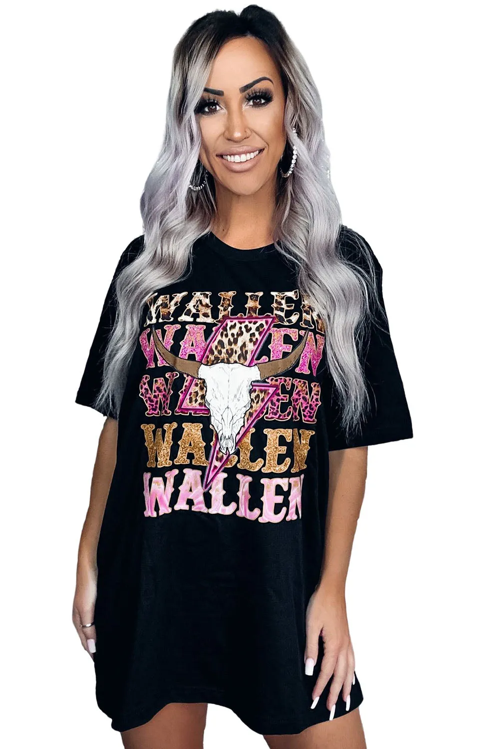 WALLEN Cowskull Graphic Oversized Tee