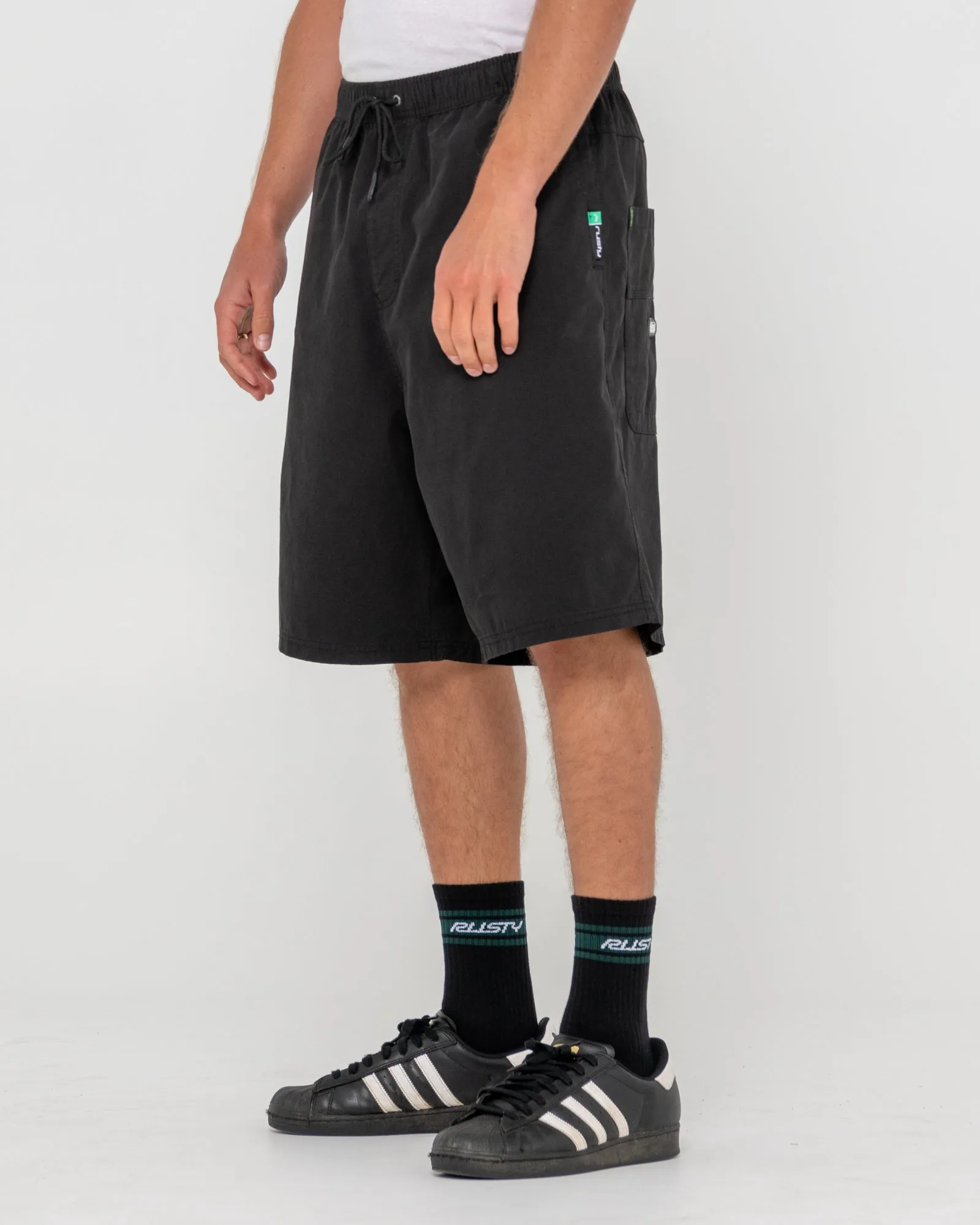 Wear Eva 22" Elastic Waist Baggy Short